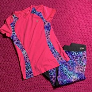 Cute athletic kids clothes set